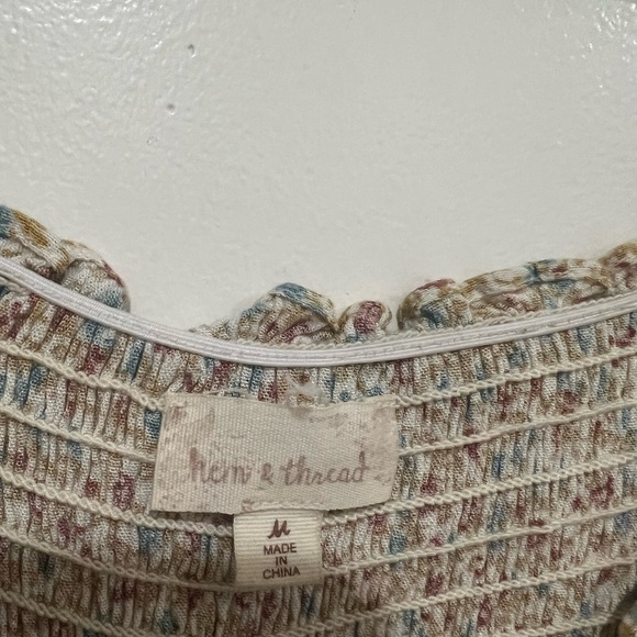 Floral short sleeve ruffle top - Picture 5 of 5